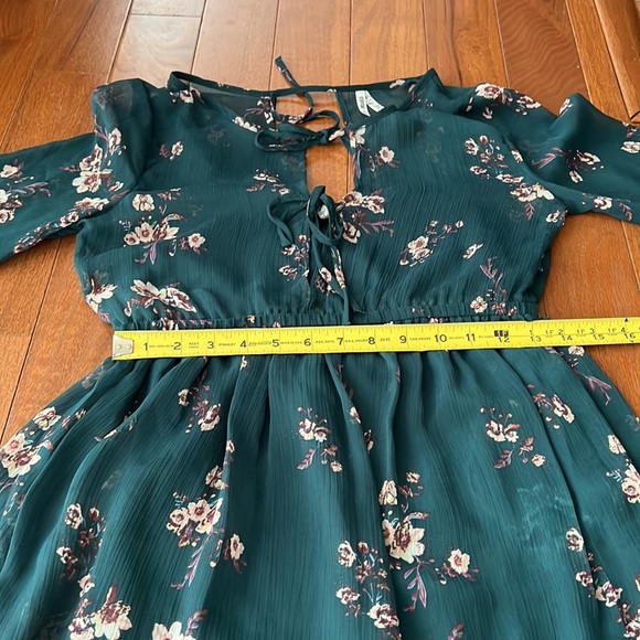 🌿Green Floral🌿MUDD dress - Picture 2 of 14